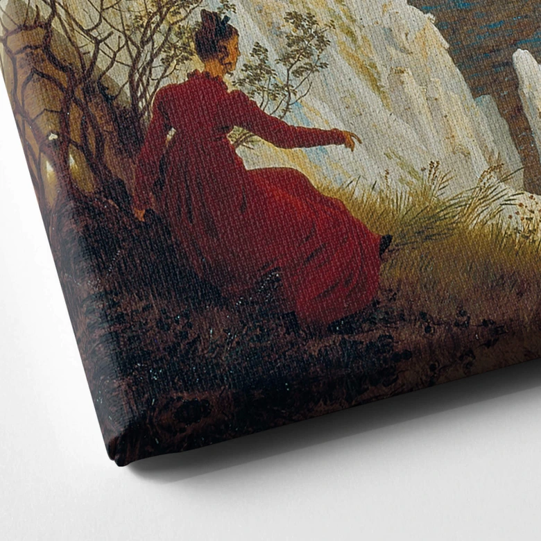 Canvas Friedrich - 'Kreidefelsen von Rügen'n 