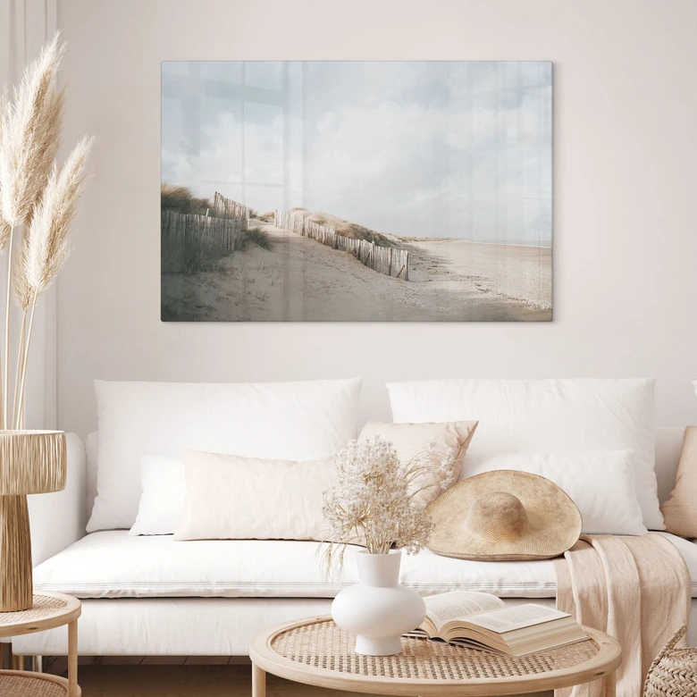 Glasbild Dünenlandschaft an der Nordsee - Annie 