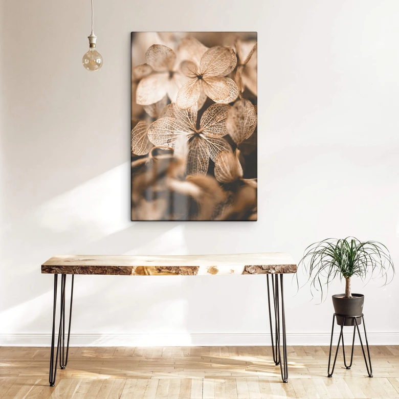 Tableau sur verre Annie - Fleurs délicates 