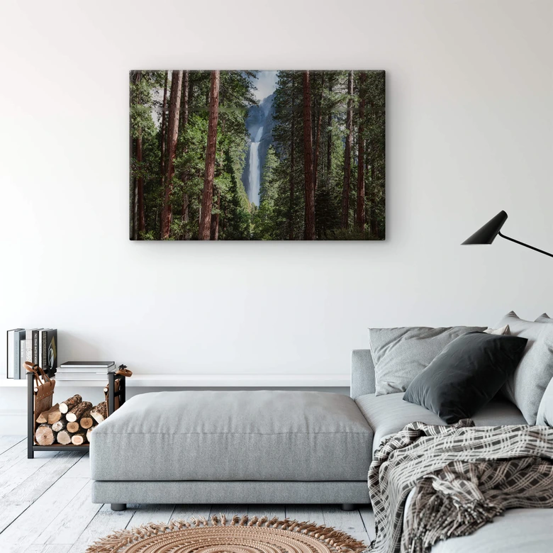 Glasschilderij Colombo - Waterfall Forest 