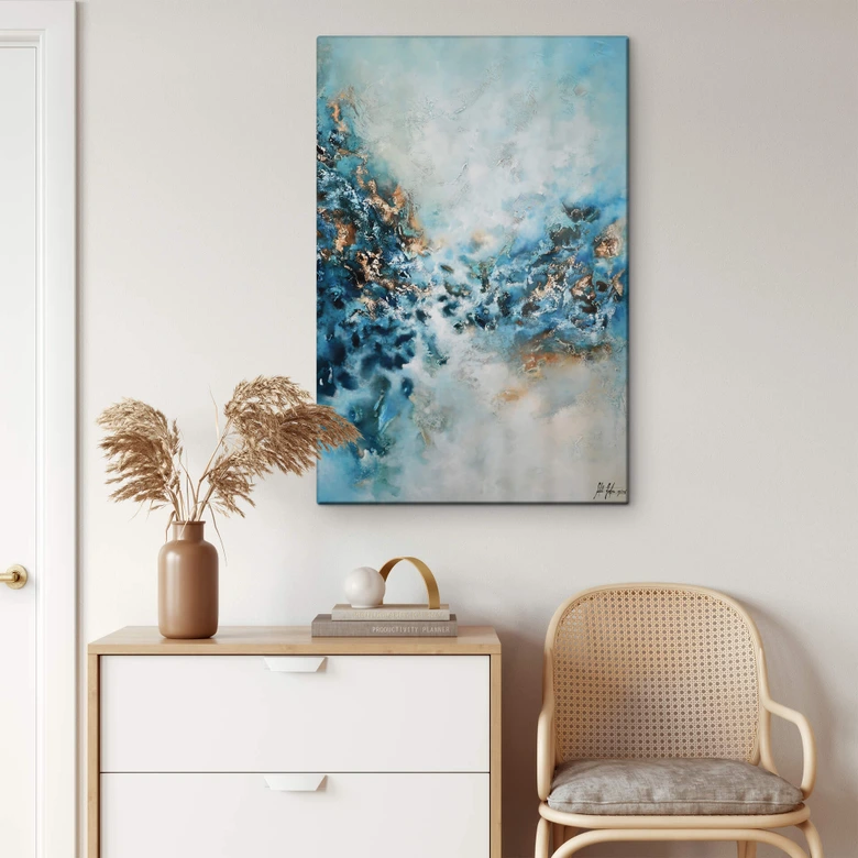 Glasbild Fedrau - Blaues Wunder 
