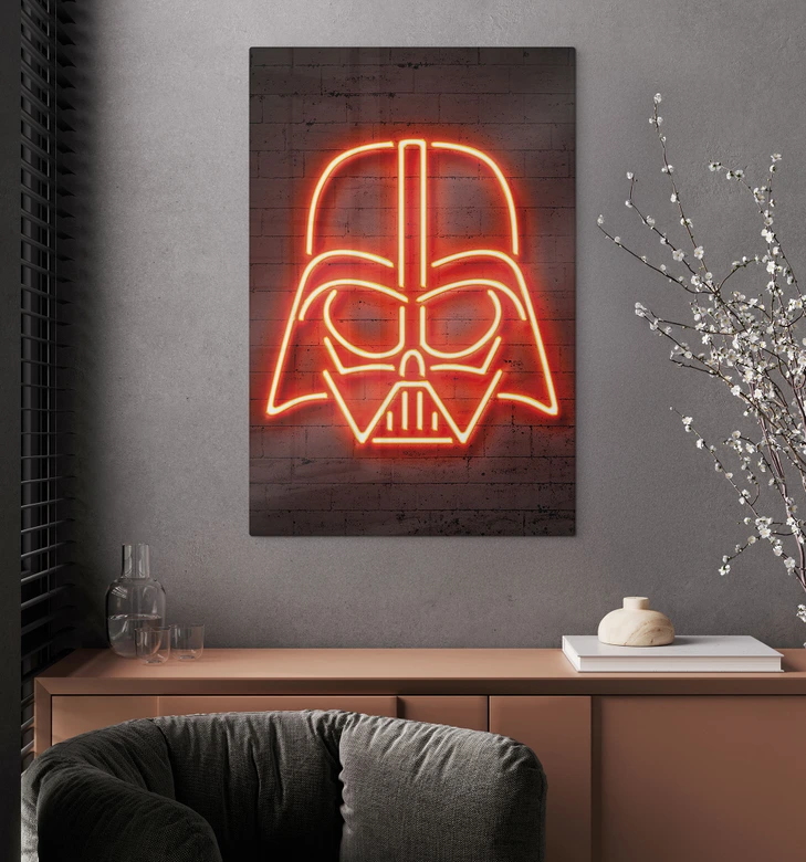 Glasschilderijen Darth Vader - Mielu 