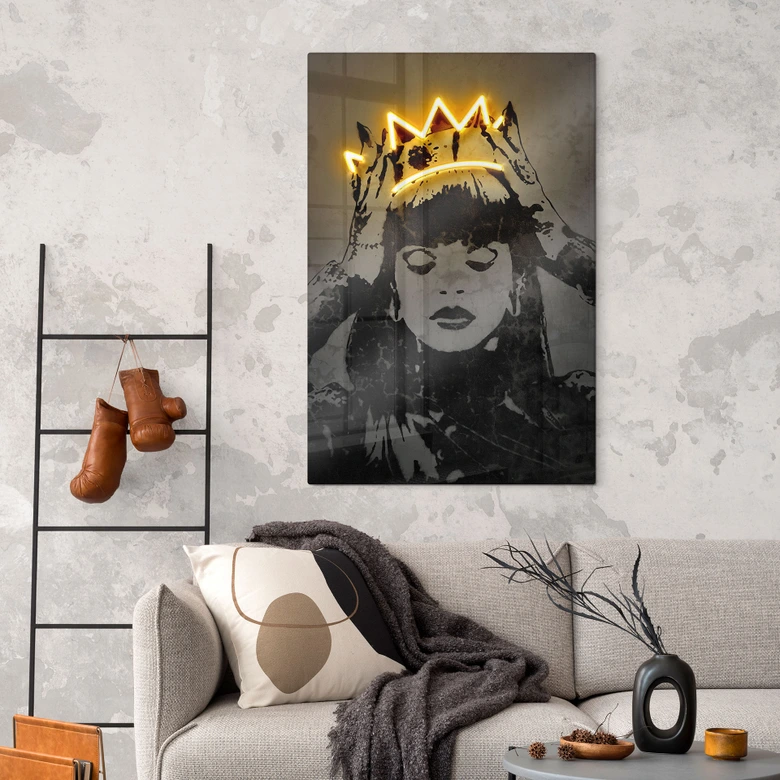 Glasschilderijen Rihanna - Mielu 