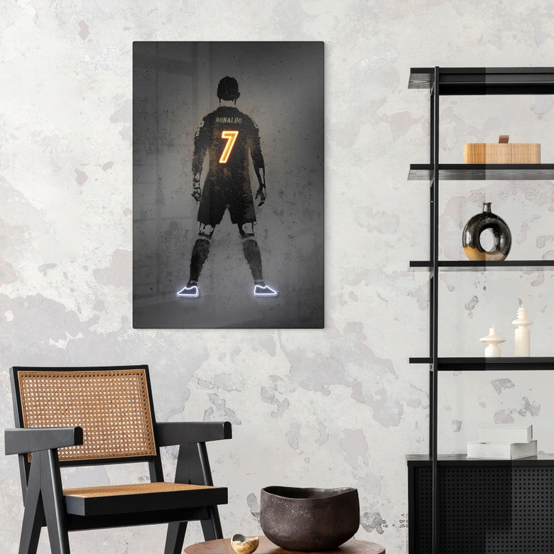 Glasbild Ronaldo - Mielu 