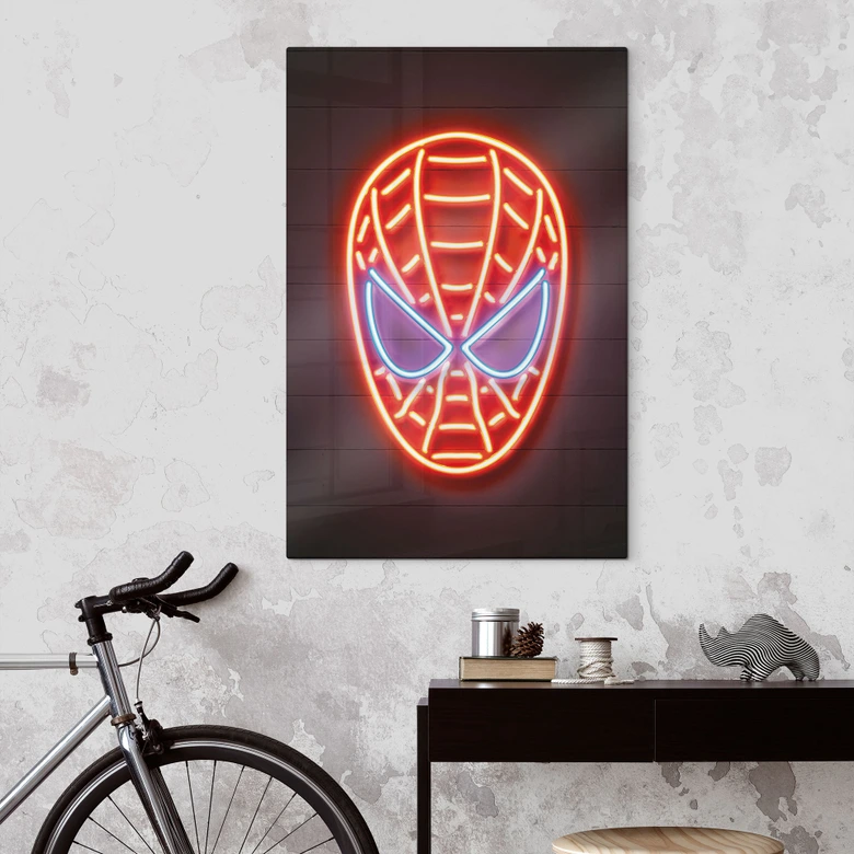 Glasbild Spiderman - Mielu 