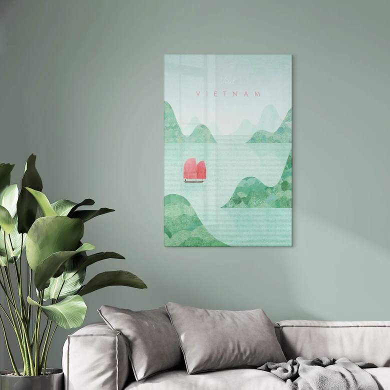 Glasbild Halong-Bucht auf Vietnam-Reisen - Rivers 