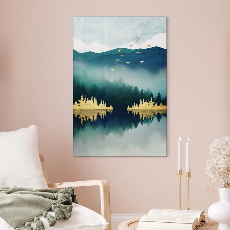 Glasschilderij SpaceFrog Designs - Ochtendrust 