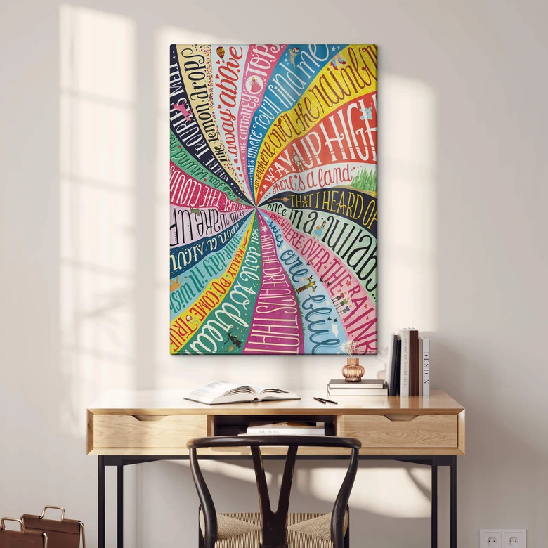 Glasbild Tohmé - Over the Rainbow 