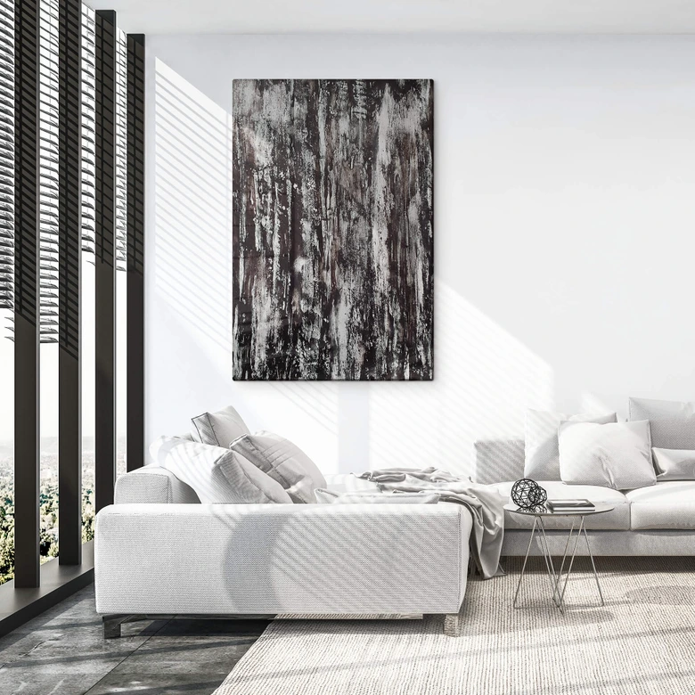Glasbild Zamart - Abstrakte Linien 