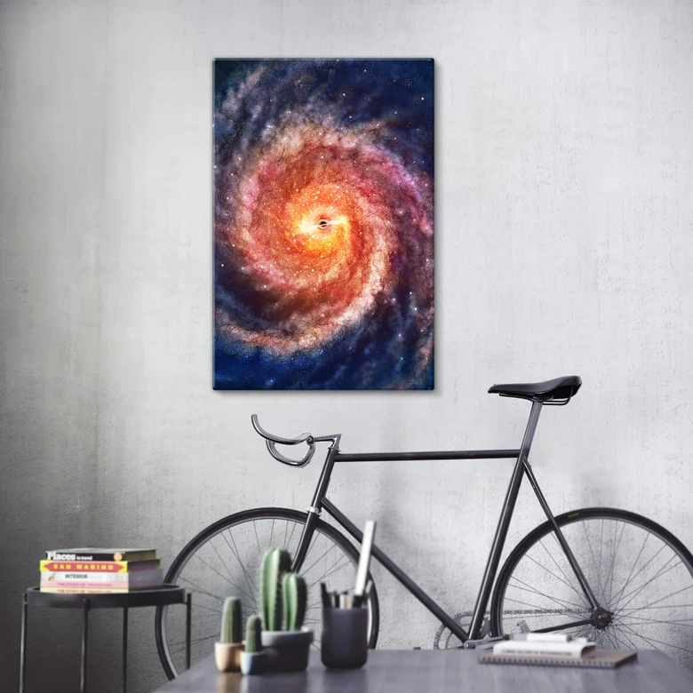 Glasbild Aerroscape - Schwarzes Loch 