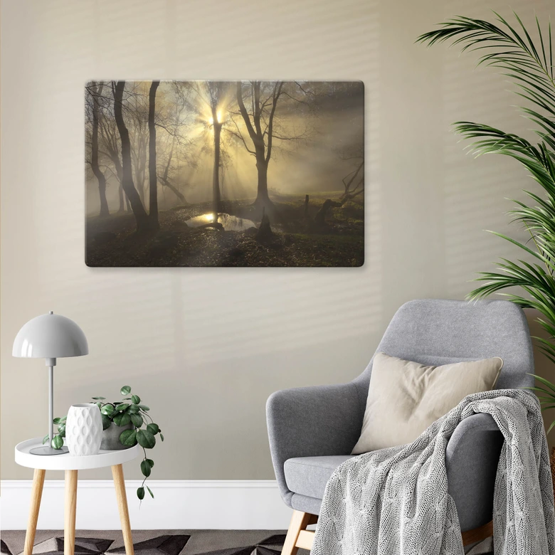 Glasbild Cuadrado - Light 