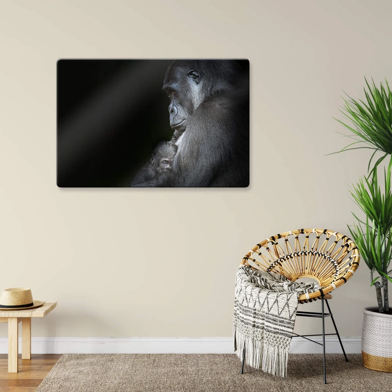 Glasbild Cuadrado - Tenderness 