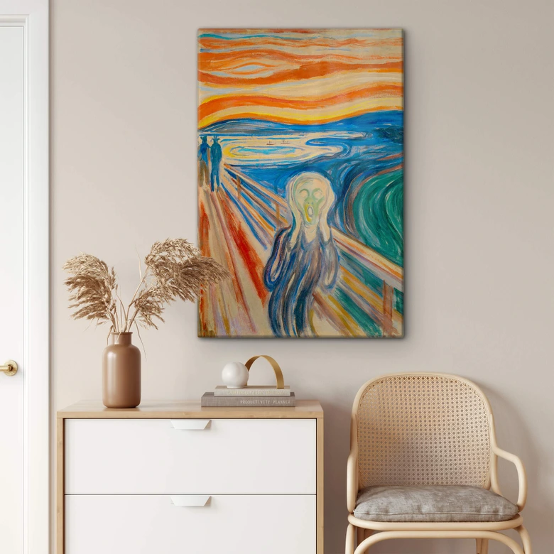 Glasbild Munch - Der Schrei 