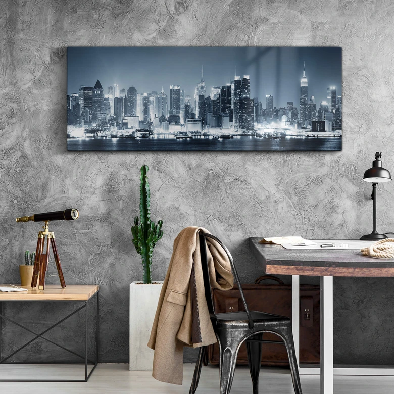Glasschilderijen New York at Night 1 