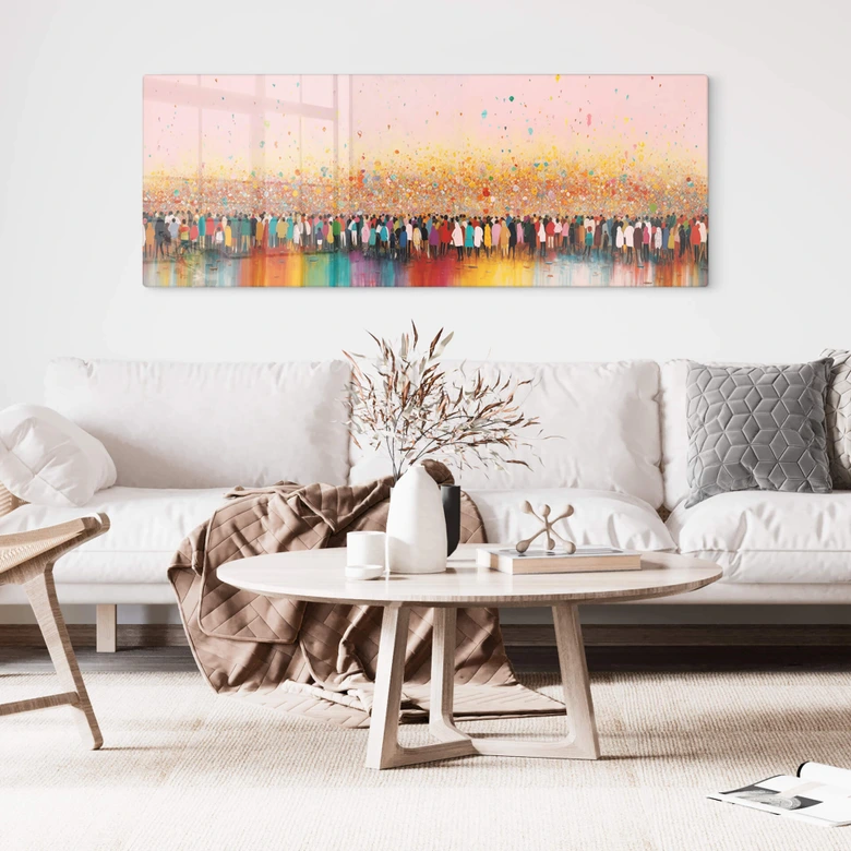 Tableau sur verre Treechild - Happy People 