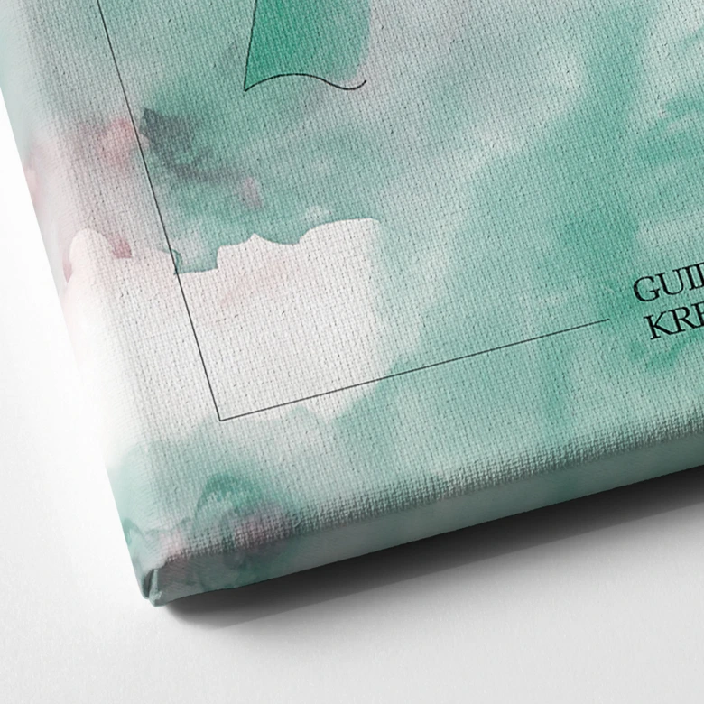 Cuadro Audrey en lienzo turquesa - Colección Guido Maria Kretschmer - 40x60 cm 