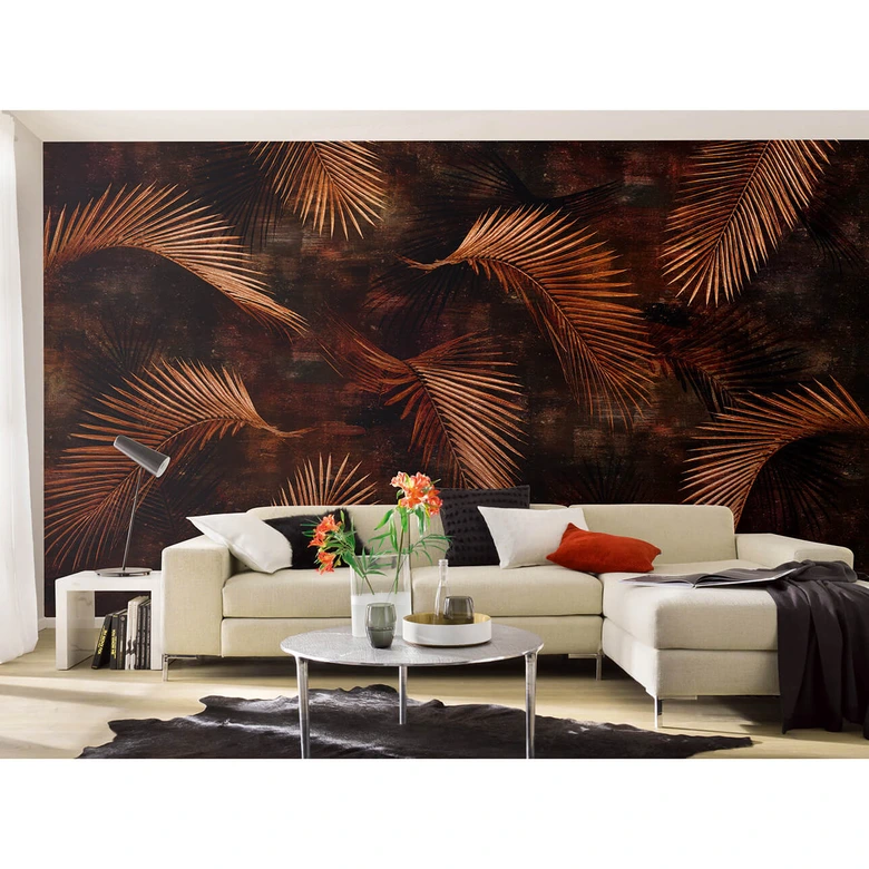 Guido Maria Kretschmer Fototapete Art Edition Glossy Palms bronze 