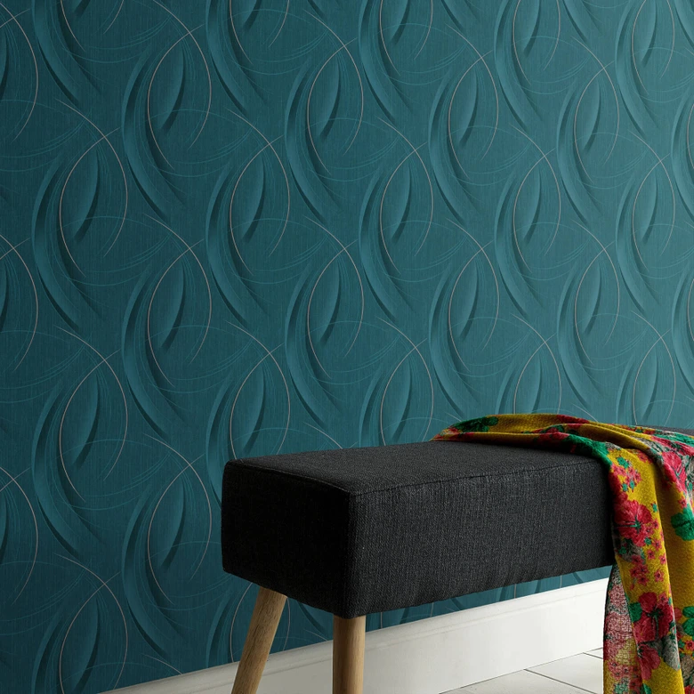 Guido Maria Kretschmer Vliestapete Fashion for Walls petrol 