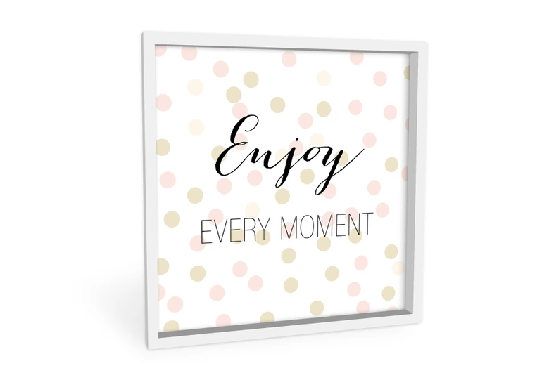 Wandbild Confetti & Cream - Enjoy every Moment 