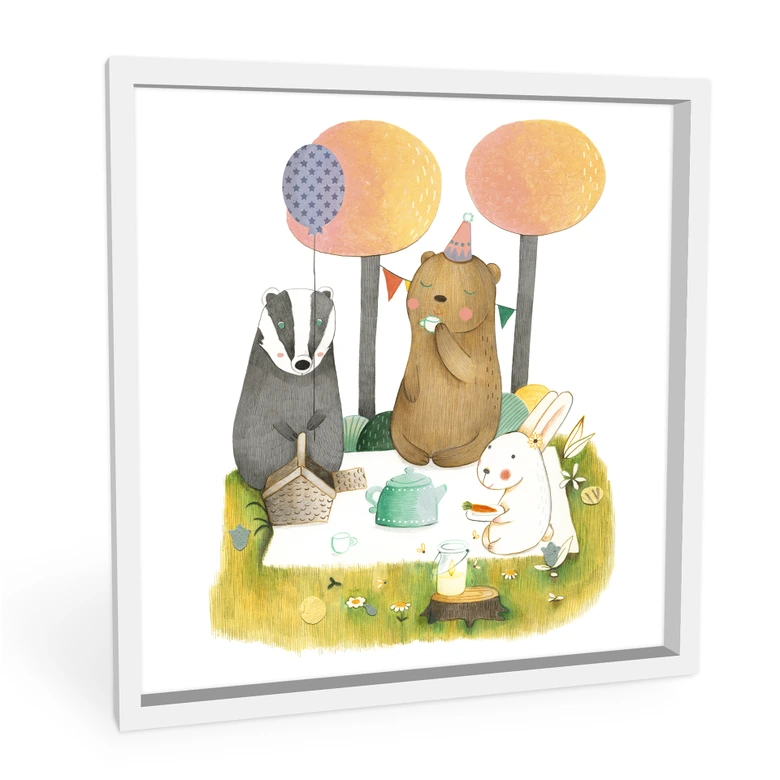 Wandbild Loske - Picknick zu dritt 