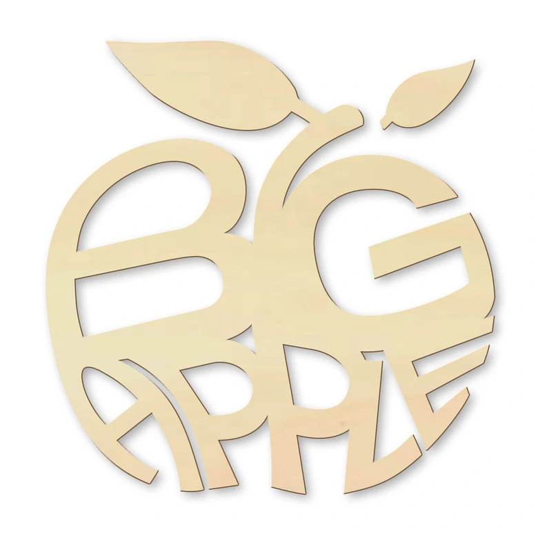 Drewniane litery Big Apple  