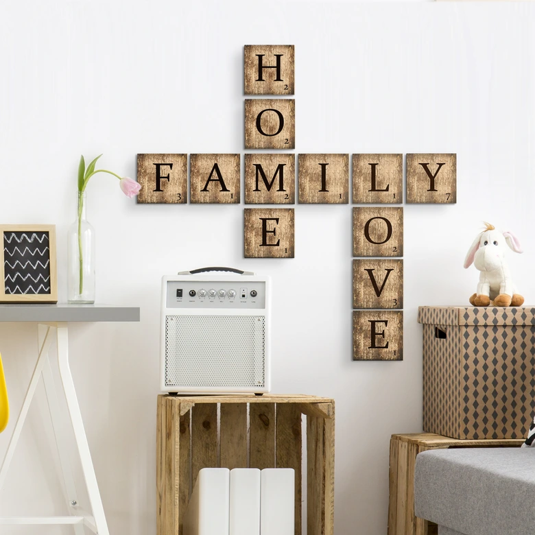 Lettere in legno –   Love - Vintage 