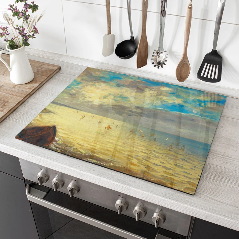 Stove cover plate - Delacroix - The sea 