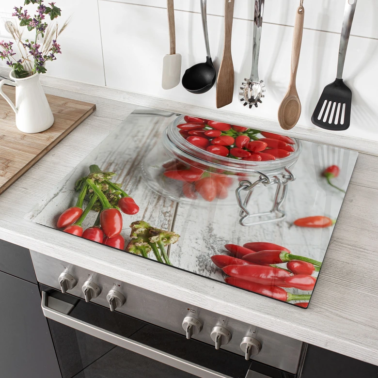Stove cover plate - hot chili 