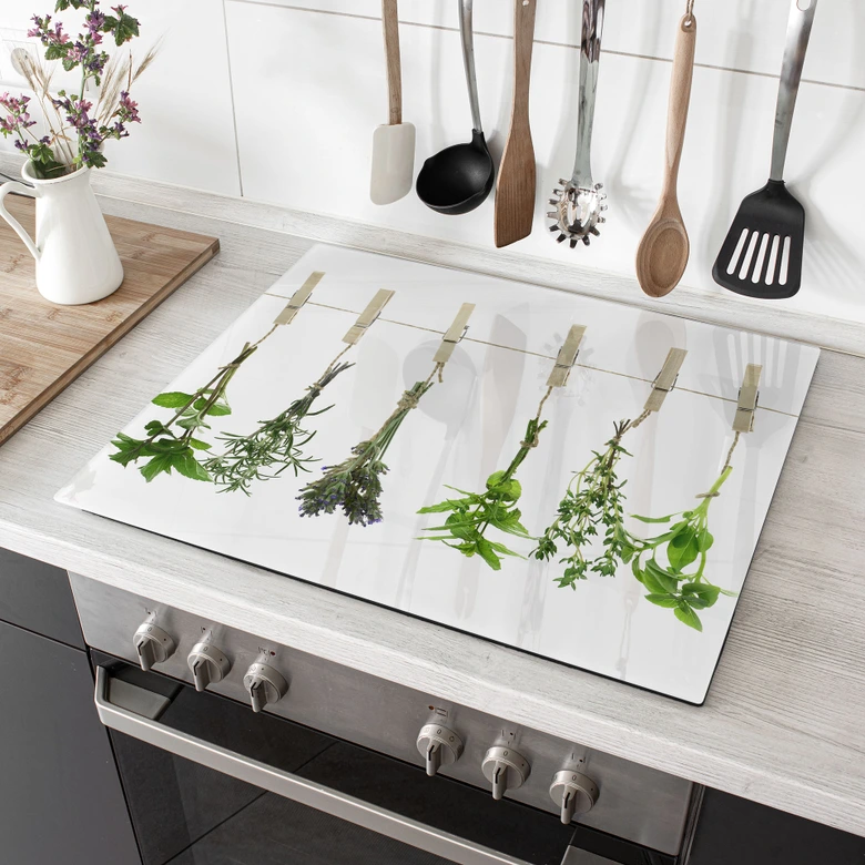 Stove cover plate - Herbs 