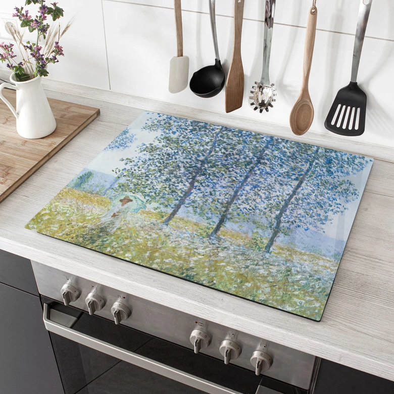 Piastra di copertura del fornello Monet - Campi in primavera 
