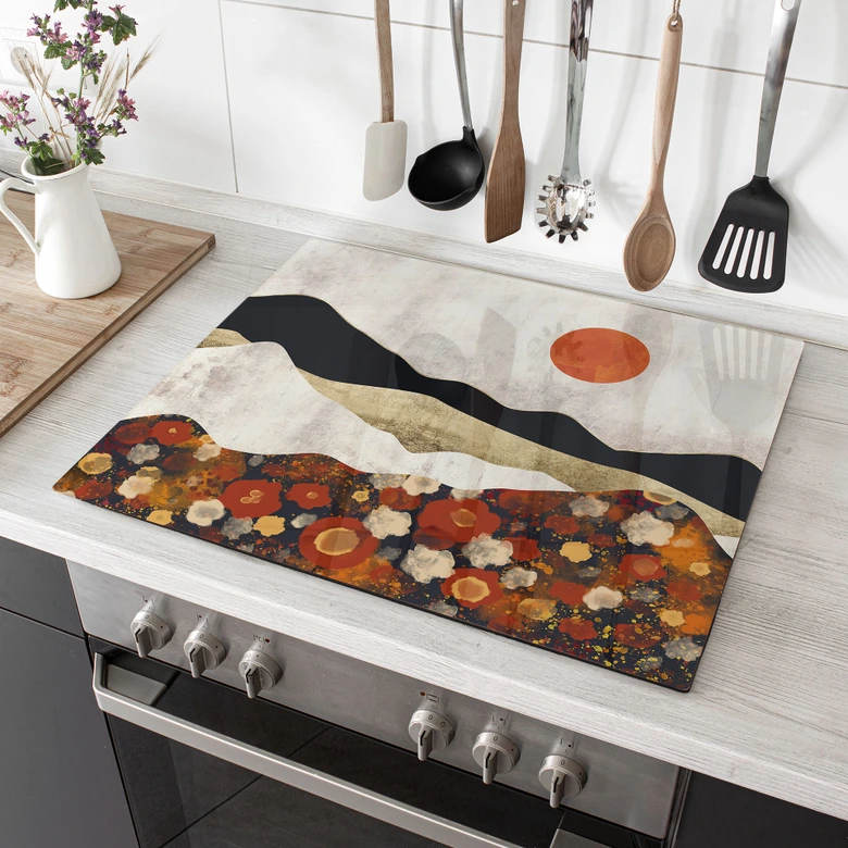 Herdabdeckplatte Herbstliche Berglandschaft - SpaceFrog Designs 