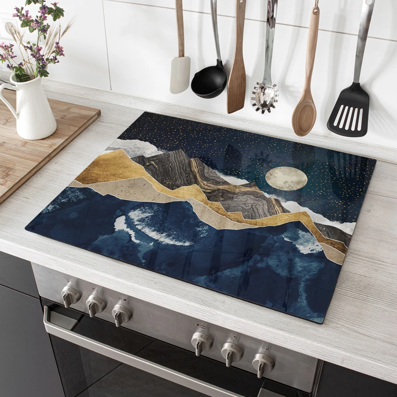 Stove cover plate - Starry sky in winter - SpaceFrog Designs 