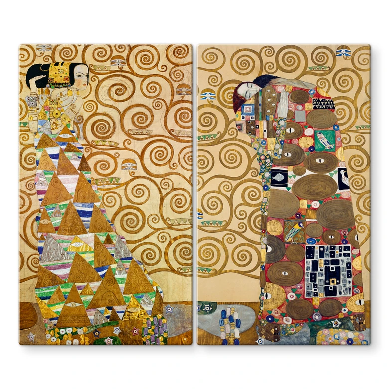 Klimt stove cover plate - The fulfillment 