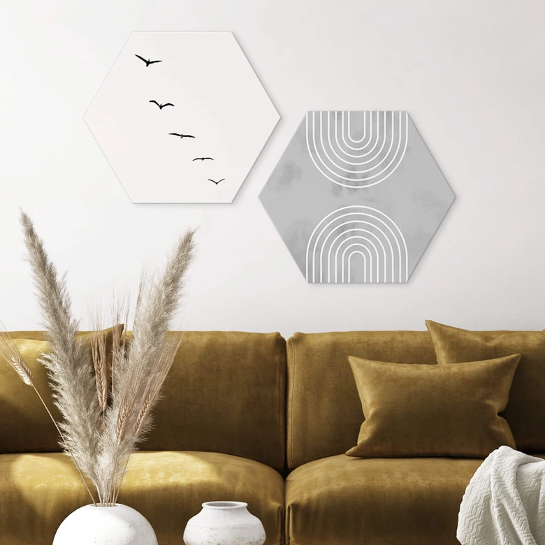 Hexagon - Alu-Dibond 1X Studio - Archs in Ice 