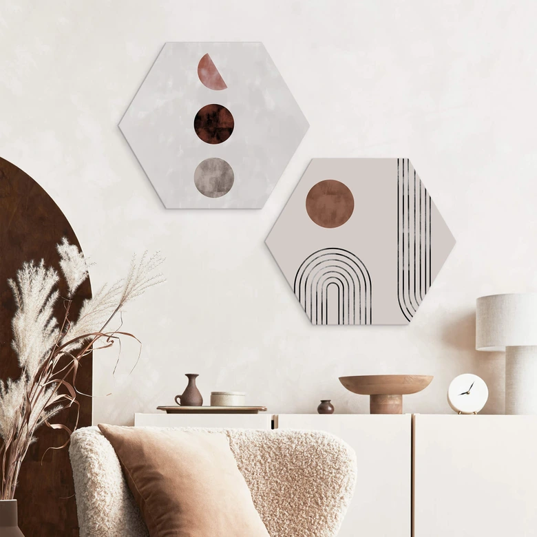 Hexagon - Alu-Dibond 1X Studio - Geo Amigos 
