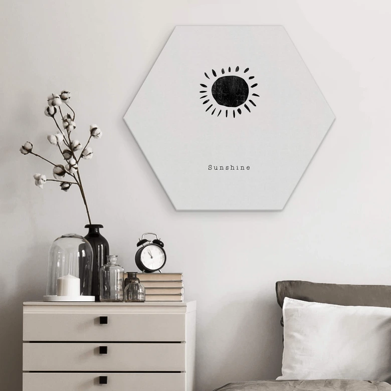 Hexagon - Alu-Dibond Orara Studio - Sunshine 