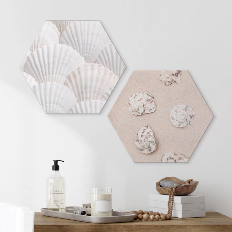 Hexagon - Alu-Dibond 1X Studio - Am Strand 