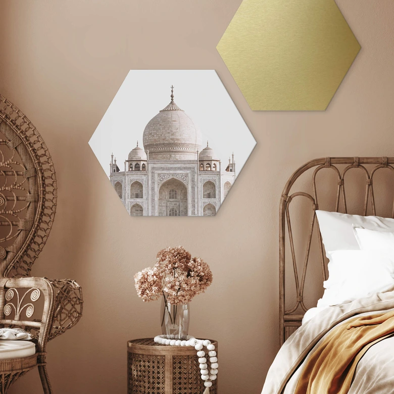 Hexagon - Alu-Dibond Annie - Taj Mahal 