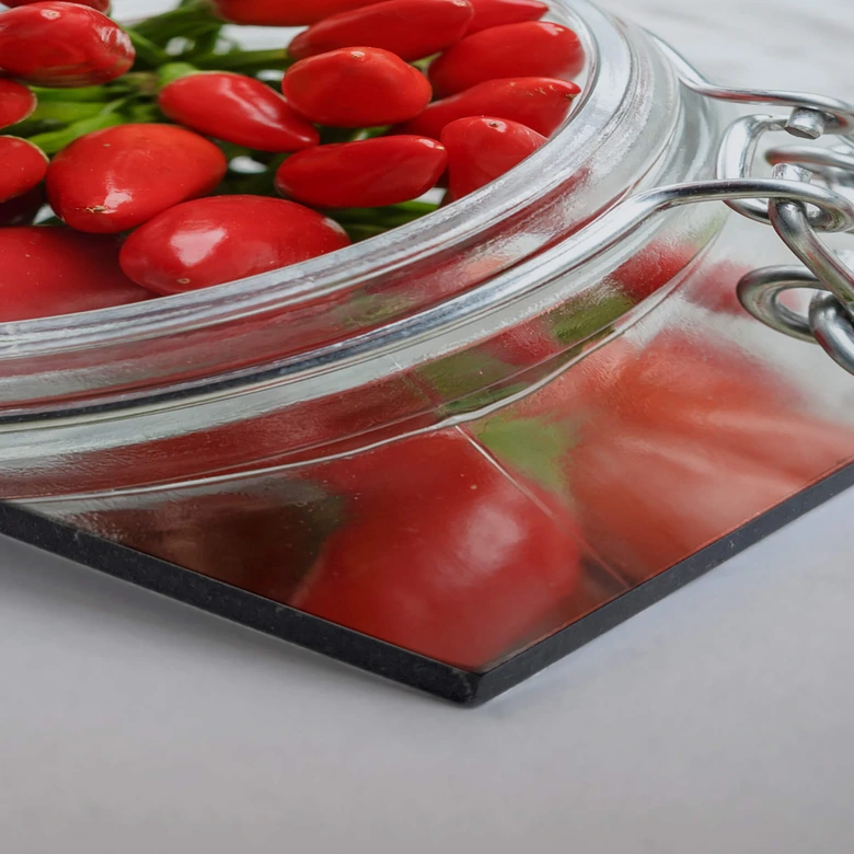 Hexagon - Alu-Dibond - Hot Chili 
