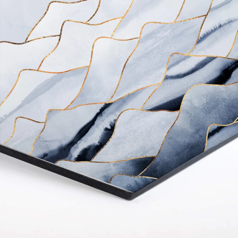 Hexagon Dibond Fredriksson - Mountains 