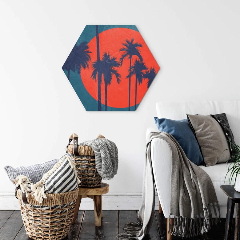 Hexagon - Alu-Dibond Kubistika - Côte d'Azur 