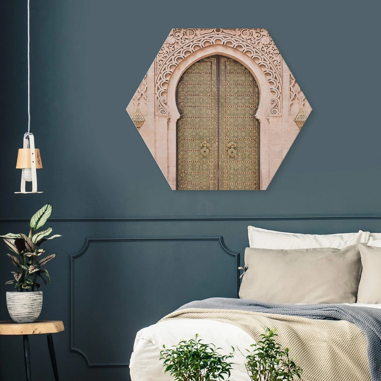 Hexagon Dibond Sisi & Seb - Moroccan Door 