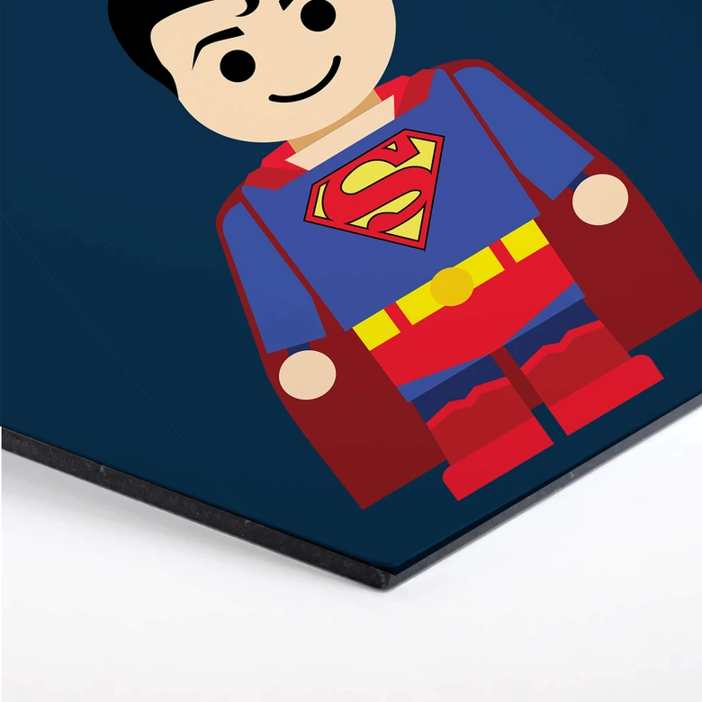 Hexagon Alu-Dibond Gomes - Superman 