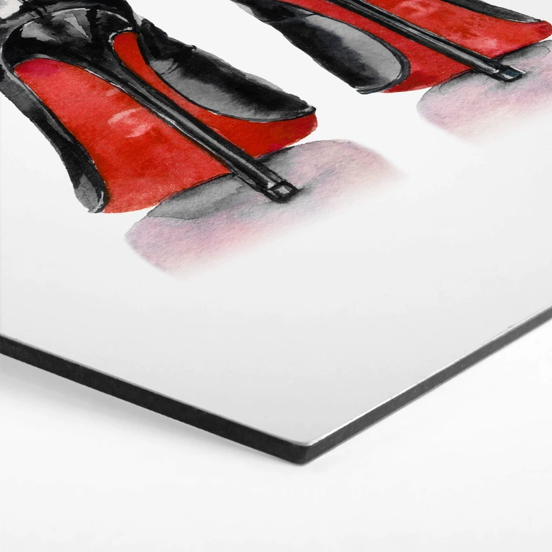 Hexagon - Alu-Dibond High Heels 