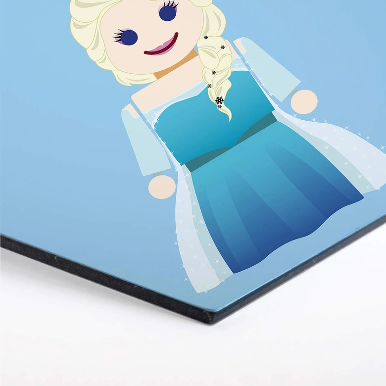 Hexagon - Alu-Dibond Gomes - Elsa Frozen  