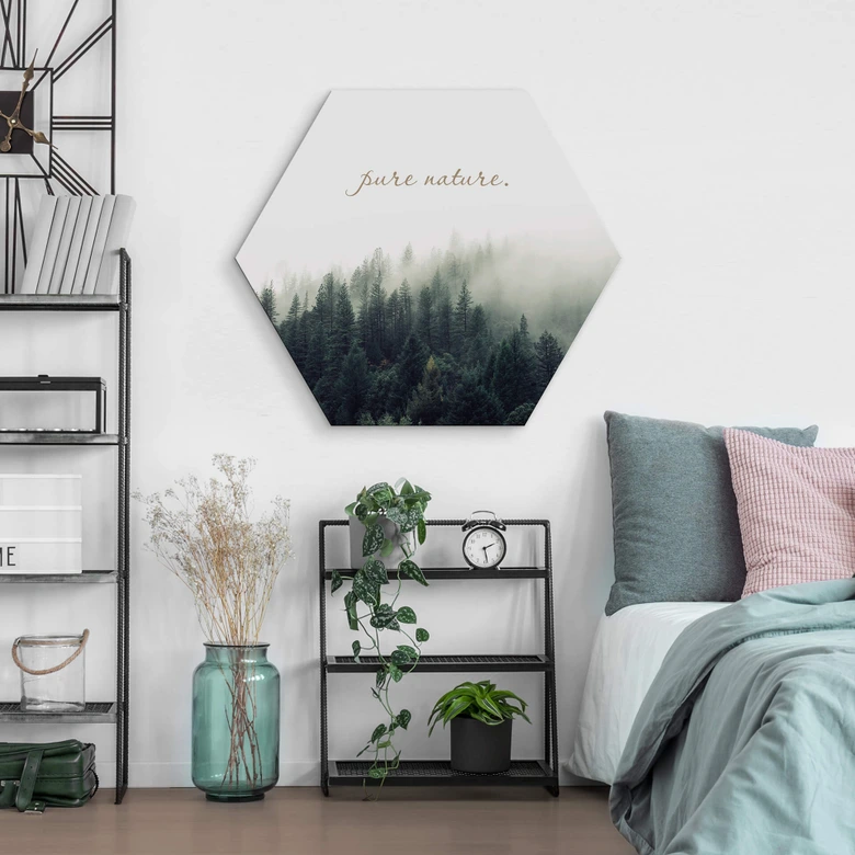 Hexagon - Alu-Dibond - Pure Nature 