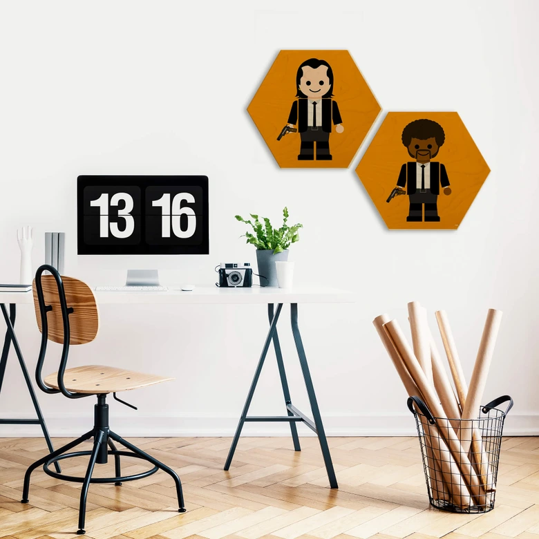 Hexagon - Alu-Dibond Gomes - Pulp Fiction - Jules Winnfield 