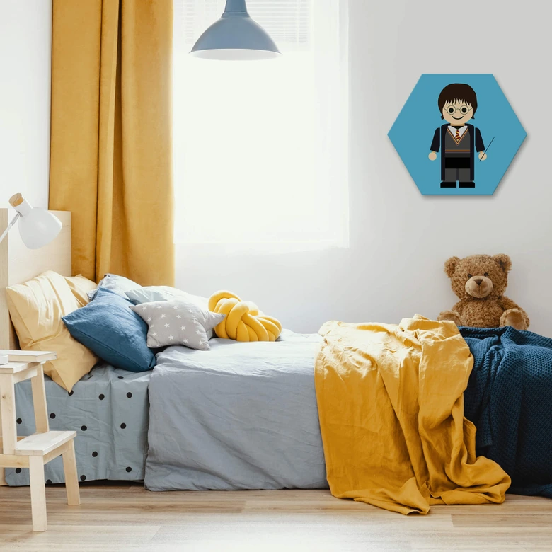 Hexagon - Alu-Dibond Gomes - Harry Potter Spielzeug 