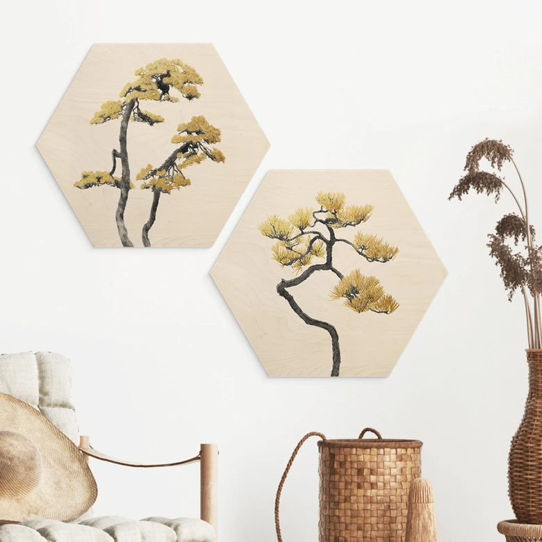 Holzbild Bonsai in Balance - Amini 