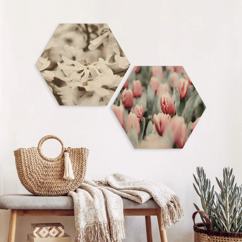 Hexagon - Holz Annie - Frühlingstulpen 